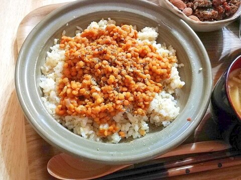 レンズ豆でベジな肉みそ風